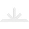 Ekena Millwork Saratoga Architectural Grade PVC Gable Bracket, 72"W x 36"H x 2"D x 6"F, 12/12 Pitch GBP072X36X0206SAR00 - alternate 4
